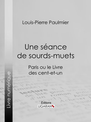 cover image of Une séance de sourds-muets